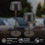 Stolní lampy dekorační - BRILO 7572015 Awia stolní lampička - 2W, 160lm, nabíjecí, LED, stmívatelné, dotykový vypínač, CCT, černá - BRILO - foto 3