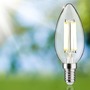 E14 - P 29196 Eco-Line Filament 230V LED svíčka E14 98mm 2,5W 4000K čirá - PAULMANN - foto 3
