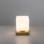 Stolní lampy dekorační - PN 4036-60 DADOA LED stolní lampa mosaz, tvar kostky, dotykový stmívač, nadčasový design 3000K - PAUL NEUHAUS - foto 3