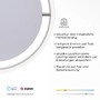 Kruhová - PN 8414-55 Q-VITO LED stropní svítidlo Smart-Home s měnitelnou teplotou chromatičnosti a změna barev s pamětí a ovladačem stmívání ZigBee 2700-5000K - PAUL NEUHAUS - foto 3