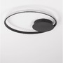 Kruhová - NV 9348073 Stropní svítidlo FULINE černý hliník a akryl LED 32W 230V2320 lm 3000K IP20 stmívatelné - NOVA LUCE - foto 3