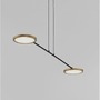 Podélná - NV 9695253 Závěsné svítidlo SCOPE černá a zlatá LED 19.4W 3000K stmívatelné - NOVA LUCE - foto 3