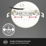 Kruhová - BRILO 7609016 CTS vestavné svítidlo, 14 cm, 6W, 525lm, bílé - BRILONER - foto 3