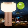 Stolní lampy dekorační - BRILO 7580014 Juna stolní lampa - 1,8W, 210lm, nabíjecí, LED, stmívatelné, dotykový vypínač, teplá bílá, kávová - BRILO - foto 3