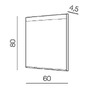 Dekorativní - AZZ AZ51057 LED Koupelnové nástěnné svítidlo se zrcadlem Azzardo Andromeda 80x60 AZ51057 37W 3600lm 4000K IP44 12V 80x60cm - AZZARDO - foto 3