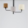 Dekorativní - NV 9151403 Stropní svítidlo BITONTO černý kov bílé stínidlo E14 3x5W 230V IP20 bez žárovky - NOVA LUCE - foto 3