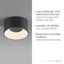 Kruhová - LD 14325-18 TANIKA LED stropní svítidlo černé průměr 16cm stmívatelné SimplyDim 3000K - JUST LIGHT - foto 3