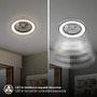 Ventilátory - BRILO 3801015 LED stropní svítidlo s ventilátorem, 5 rychlostí, dálkový ovladač, CCT, černé - BRILO - foto 3