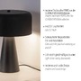 Stolní lampy dekorační - LD 11720-18 Kolekce Schöner Wohnen stolní lampa PENTO, černá, 1,5 m kabel - JUST LIGHT - foto 3