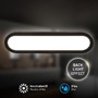 Koupelnová - BRI 2193015 BRILONER Pil svítidlo k zrcadlu - 10W, 1200lm, LED, přímé a nepřímé osvětlení, 35cm, neutrální bílá, černá 2193015 - foto 3