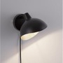 Dekorativní - NV 9555806 Nástěnné svítidlo GEETI matná černá a zlatý kov E14 1x5W 230V IP20 bez žárovky - NOVA LUCE - foto 3