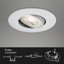 Kruhová - BRI 7048-034 3ks sada LED vestavné svítidlo, pr. 9 cm, nastavitelné, 5 W, matný chrom - BRILONER - foto 3