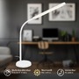 Stolní lampy pracovní - BRILO 7660016 Mura stolní lampička - 6W, 600lm, LED, stmívatelné, dotykový vypínač, nastavitelné, bílá - BRILO - foto 3
