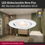 Koupelnová - P 92416 LED vestavné svítidlo Nova Plus GU10 Flat IP65 93mm 3x4,9W 230V stmívatelné 2700K bílá mat - PAULMANN - foto 3
