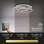Kruhová - BRI 3248-012 LED stropní svítidlo, pr. 52,5 cm, 56 W, matný nikl - BRILONER - foto 3