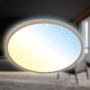Kruhová - BRILO 7655011 Slim svítidlo LED panel pr.37,5 cm - 22W, 3000lm, dálkový ovladač, stmívatelné, béžová - BRILO - foto 3