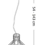 Kónická - ILUX 167497 Závěsné svítidlo Ideal Lux Ampolla-4 SP1 nero 167497 černé 39,5cm - IDEALLUX - foto 3
