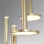 Vícečetná - NV 1703301202 Závěsné svítidlo PALENCIA saténový zlatý hliník a akryl LED 53W 230V 3000K IP20 - NOVA LUCE - foto 3