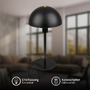 Stolní lampy dekorační - BRILO 7671015 Pura stolní lampička - s vypínačem, E14 patice, černá - BRILO - foto 3