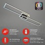 Hranatá - BRILO 3538-015 LED stropní svítidlo, 110 cm, 40 W, 5200 lm, černá - BRILO - foto 3