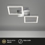 Hranatá - BRILO 3207018 LED stropní svítidlo, 47 cm, 1200 LM, 16 W, hliník-chrom (starý kód: BRILO 3207-018) - BRILO - foto 3