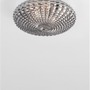 Kruhová - NV 9738254 Stropní svítidlo CLAM kouřové chromové sklo bílý kov E27 2x12W 230V IP44 bez žárovky - NOVA LUCE - foto 3
