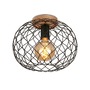 Dekorativní - BRILO 3037-015 Stropní svítidlo pr. 30 cm 1x E27 40W černá - BRILO - foto 3