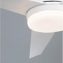 Ventilátory - NV 9953198 Stropní ventilátor se světlem FLOW matná bílá ocel a sklo bílá 5ti rychlostní dálkové ovládání 37W LED 3000K - NOVA LUCE - foto 3