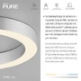 Kruhová - PN 6310-95 LED stropní svítidlo PURE Lines kulaté, metalická šedá (hliník) 2200-5000K - PAUL NEUHAUS - foto 3