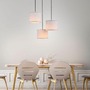 Vícečetná - LD 11236-79 BARK LED stropní svítidlo, 3-ramenné, dřevo, látkové stínidlo, 3xE27 - LEUCHTEN DIREKT / JUST LIGHT - foto 3