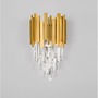 Dekorativní - NV 9050100 Nástěnné svítidlo GRANE zlatý kov a křišťál E14 2x5W 230V IP20 bez žárovky - NOVA LUCE - foto 3