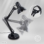Stolní lampy pracovní - BRILO 7394015 Stolní lampa, pr. 15,5 cm, max. 25 W, černá - BRILO - foto 3