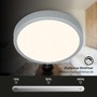 Kruhová - BRILO 3704-014 CCT LED přisazené svítidlo pr. 38 cm, 22 W, 2900 lm, stříbrná - BRILO - foto 3