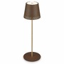 Na stůl - BRILO 7438-017 LED nabíjecí stolní lampa 38 cm 2,6W 280lm hnědé - BRILO - foto 3
