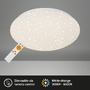 Kruhová - BRILO 3373-016 LED stropní svítidlo hvězdné nebe, pr. 28 cm, 15 W, bílé - BRILO - foto 3