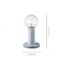Stolní lampy dekorační - LD 14770-22 TURN ME Stolní lampa v ocelovém designu v industriálním stylu pro E27 žárovku - LEUCHTEN DIREKT / JUST LIGHT - foto 3
