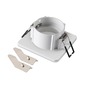 Hranatá - LA 1007339 NEW TRIA® 68 kroužek pro vestavbu do stropu, D: 8,3 Š: 8,3 H: 3,55 cm, IP 65, vč. skla, bílá - BIG WHITE (SLV) - foto 3
