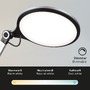 Stolní lampy pracovní - BRILO 7027014 CCT LED stolní lampa na psací stůl, pr. 20 cm, 9 W, stříbrná (starý kód: BRILO 7027-014) - BRILO - foto 3