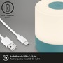 Na stůl - BRILO 7461010 LED nabíjecí stolní lampa, 7 cm, 2W, 150lm, modrá - BRILO - foto 3