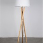 Stojací lampy - NV 9145061 Stojací lampa SALINO stínidlo slonovinová bílá hnědý kabel přírodní dřevo E27 1x12W 230V IP20 bez žárovky - NOVA LUCE - foto 3