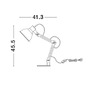 Stolní lampy pracovní - NV 9620129 Stolní lampa GROU matný bílý kov a dřevo E27 1x12W 230V IP20 vypínač na těle bez žárovky - NOVA LUCE - foto 3