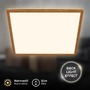 Hranatá - BRILO 7453314 BRILONER Tava Wood LED stropní svítidlo, přímé a nepřímé osvětlení, ploché, imitace dřeva, 42x42 cm 7453314 - foto 3
