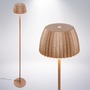 Stojací lampy - BRI 1625017 Loca stojanová lampa - 8W, 800lm, LED, dotykový vypínač, stmívatelná, teplá bílá, kávová - BRILONER - foto 3