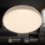 Kruhová - BRILO 3876011 Nikan stropní svítidlo pr.28,5 cm - 22W, 2300lm, LED, stmívatelné, CCT, dálkový ovladač, béžové - BRILO - foto 3
