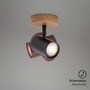 Bodová - BRI 2920-015 LED bodové nástěnné a stropní svítidlo, pr. 9 cm, max. 35 W, černá - BRILONER - foto 3