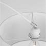 Stojací lampy - NV 9401653 Stojací lampa SAMA bílé stínidlo bílá hliníková základna E27 1x12W 230V IP20 bez žárovky - NOVA LUCE - foto 3