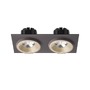 Hranatá - RED R13256 SHARM SQ II zápustná perleťová zlatá/hnědá 230V LED 2x10W 24° 3000K - RED - DESIGN RENDL - foto 3