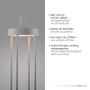 Dekorační - LD 19301-40 ANSELM LED stolní lampa na baterie mobilní 50cm dotykový stmívač IP44 zahradní svítidlo 2700K - JUST LIGHT - foto 3