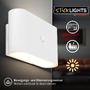 BRI 3878016 BRILONER Chat nástěnné svítidlo - 3W, 270lm, bezdrátová, LED, s pohybovým čidlem, bílé 3878016 - foto 3