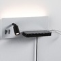 Dekorativní - P 71102 LED nástěnné svítidlo Serra USB C 2700K / 230V 5,5 / 1x2,6W stmívatelné bílá mat/černá mat - PAULMANN - foto 3